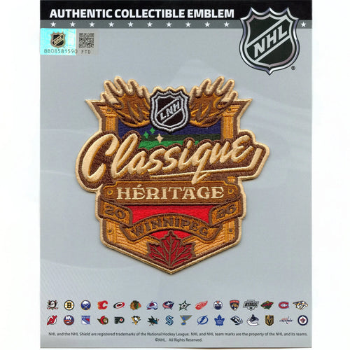 2026 NHL Heritage Classic Jersey Embroidery Patch Winnipeg Jets Montreal Canadiens French Version