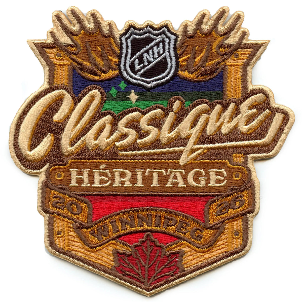 2026 NHL Heritage Classic Jersey Embroidery Patch Winnipeg Jets Montreal Canadiens French Version