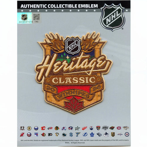 2026 NHL Heritage Classic Jersey Embroidery Patch Winnipeg Jets Montreal Canadiens