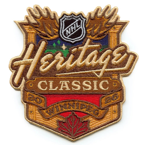 2026 NHL Heritage Classic Jersey Embroidery Patch Winnipeg Jets Montreal Canadiens