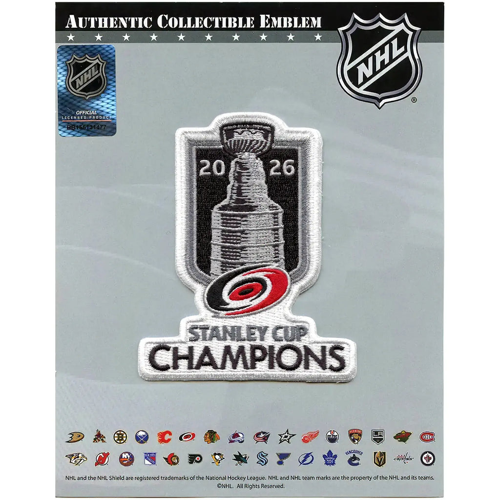 2026 NHL Stanley Cup Final Champions Carolina Hurricanes Jersey Patch