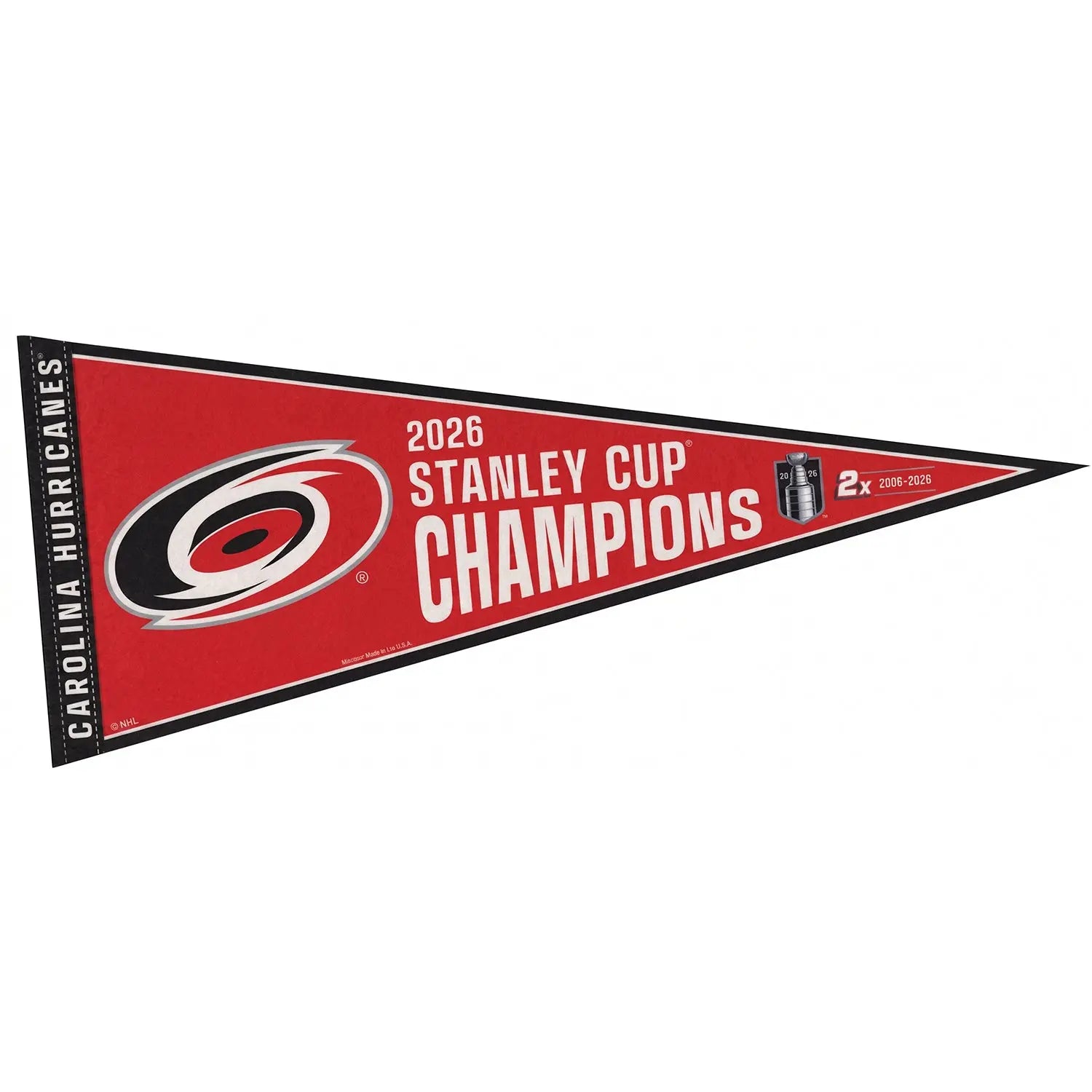 2026 NHL Stanley Cup Final Champions Classic Pennant Carolina Hurricanes