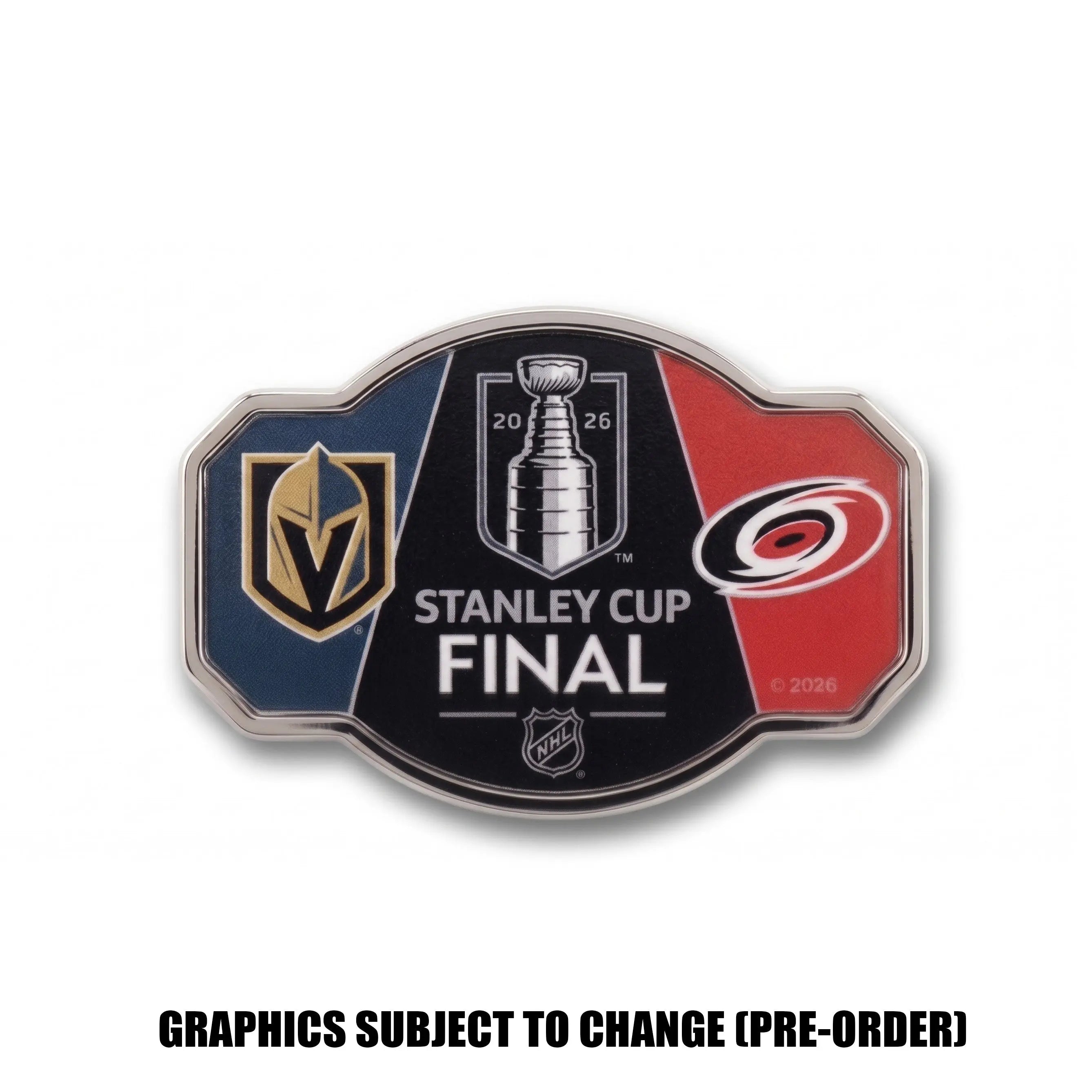 2026 NHL Stanley Cup Final Dueling Pin Las Vegas Golden Knights Vs Carolina Hurricanes
