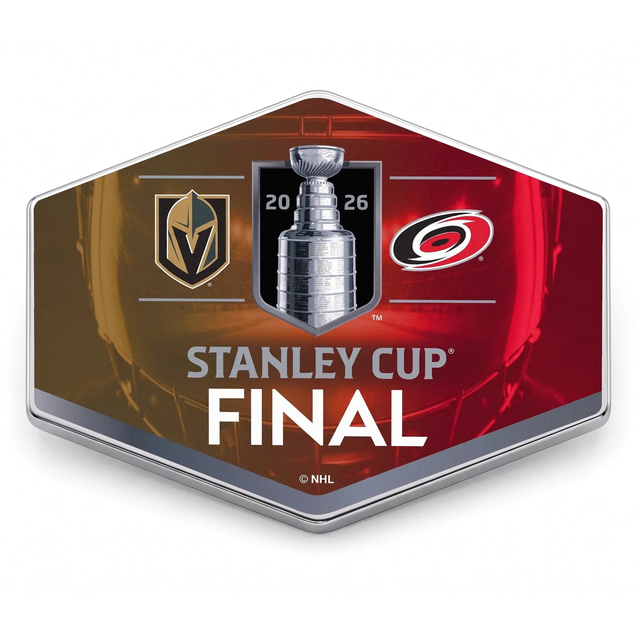 2026 NHL Stanley Cup Final Dueling Pin Vegas Golder Knights VS Carolina Hurricanes (Pre-Order)