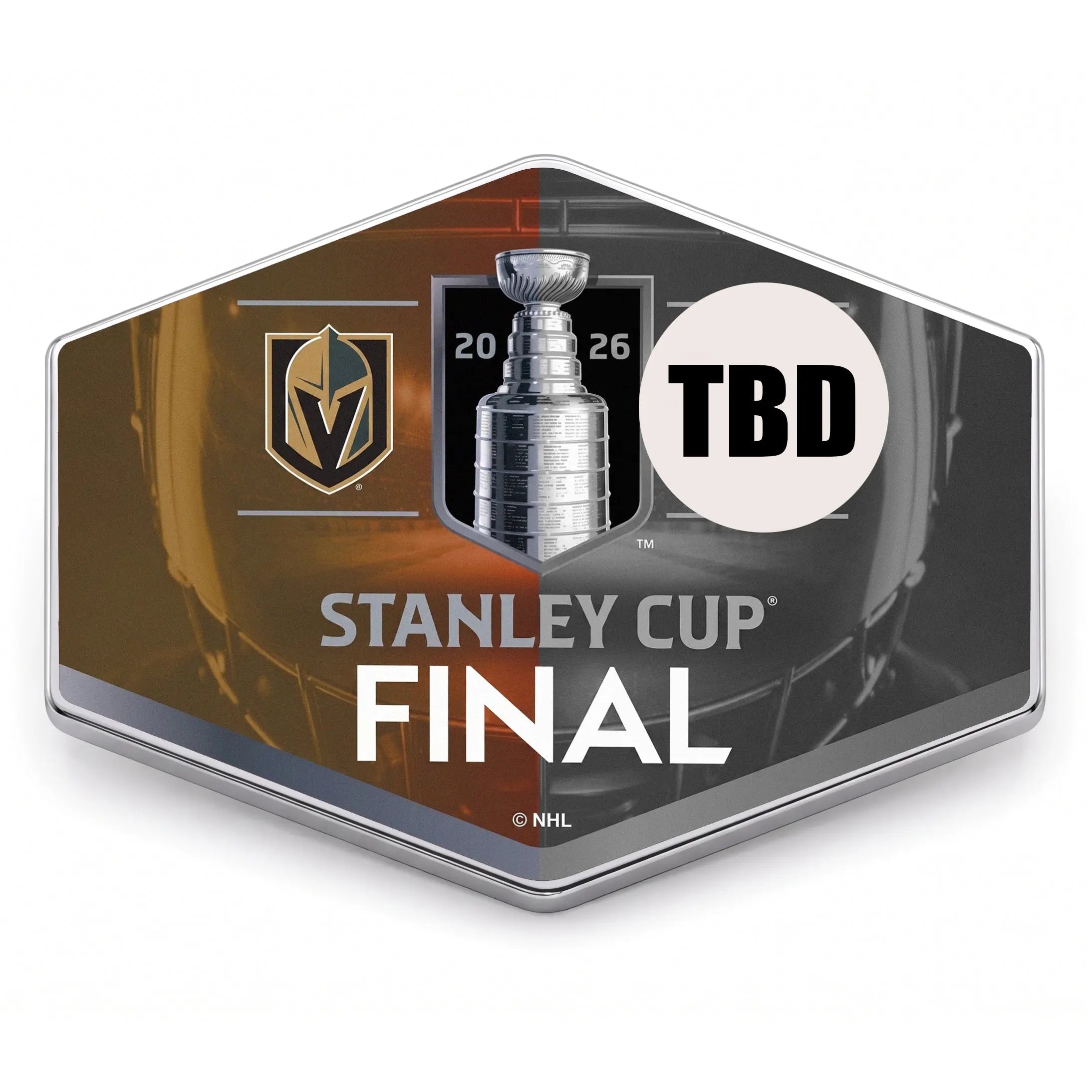 2026 NHL Stanley Cup Final Dueling Pin Vegas Golder Knights VS TBD