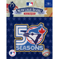 2026 Toronto Blue Jays 50 Seasons Team Anniversary Season Jersey Woven Patch