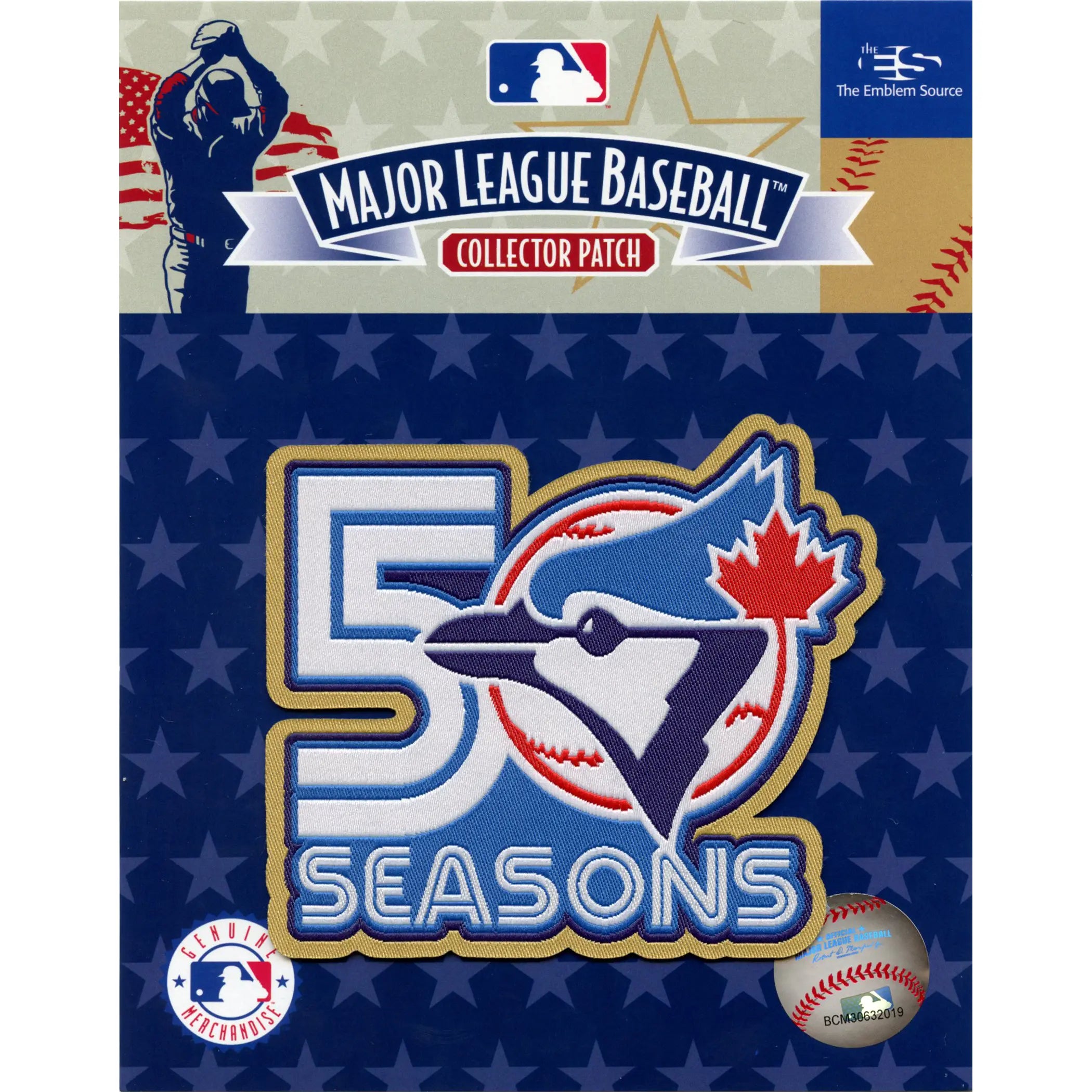 2026 Toronto Blue Jays 50 Seasons Team Anniversary Season Jersey Woven Patch