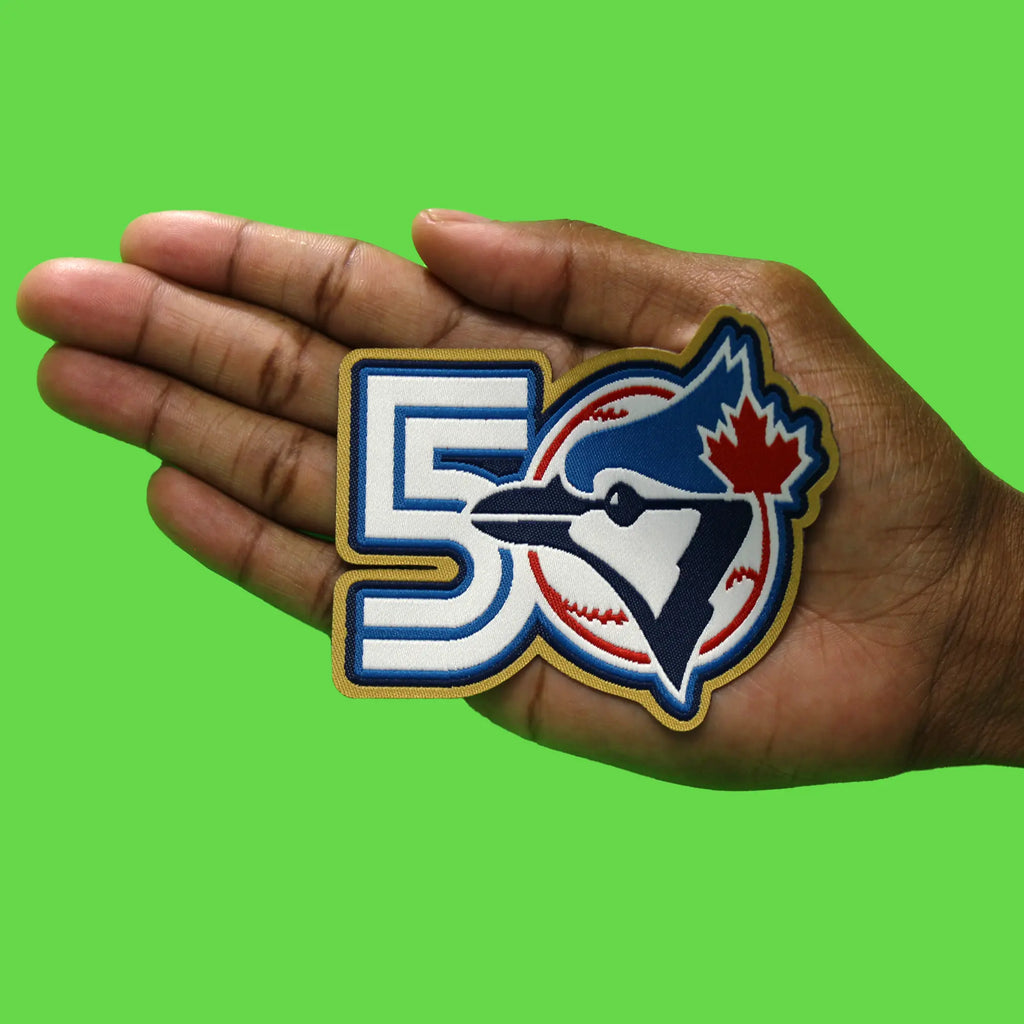 2026 Toronto Blue Jays 50th Team Anniversary Season Jersey Woven Sleeve Patch