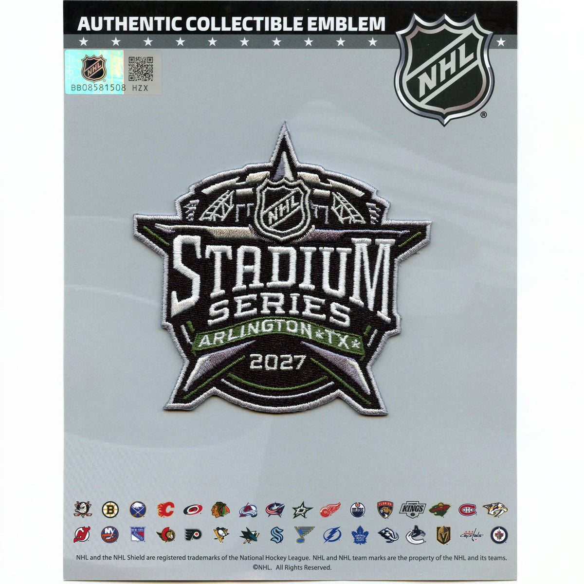 2027 NHL Stadium Series Game Jersey Patch Dallas Stars Arlington