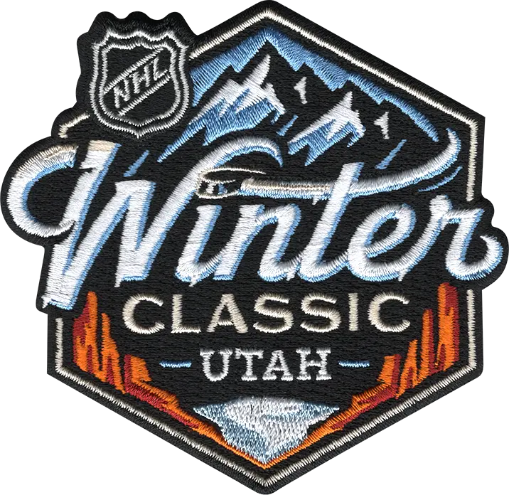 Écusson du logo du jeu de la Classique hivernale de la LNH 2009 (Blackhawks de Chicago contre Red Wings de Detroit)