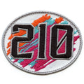 210 Area Code Retro Patch San Antonio Area Embroidered Iron On