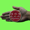 222 Angel Number Patch Alignment Mythology Psychic Embroidered Iron On