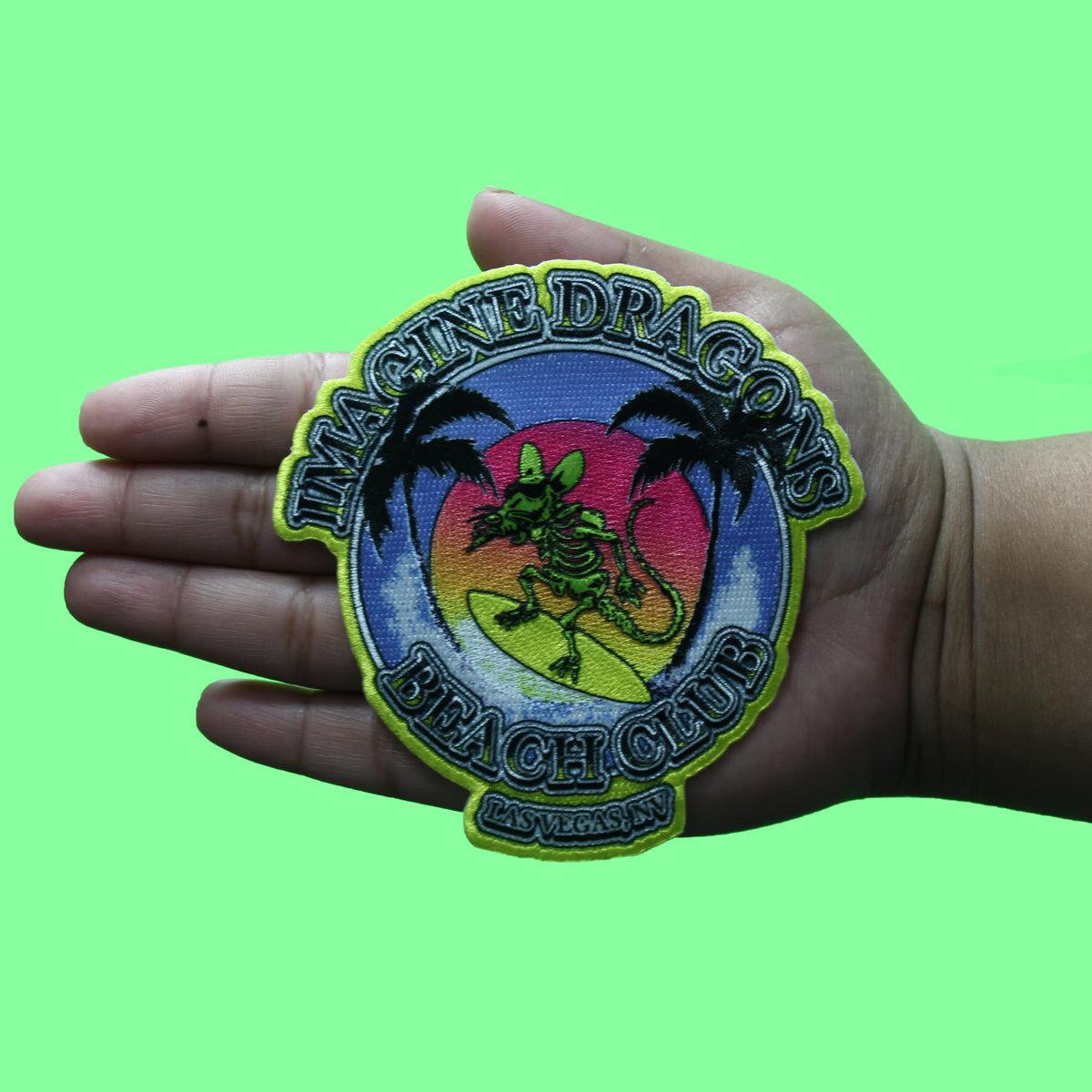 Imagine Dragons Beach Club Patch Alternative Band Sublimated Embroidered Iron On