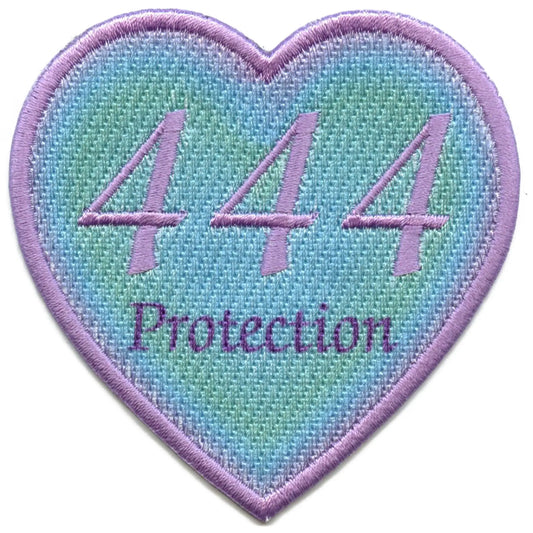 444 Angel Numbers Patch Protection Mythology Psychic Embroidered Iron On