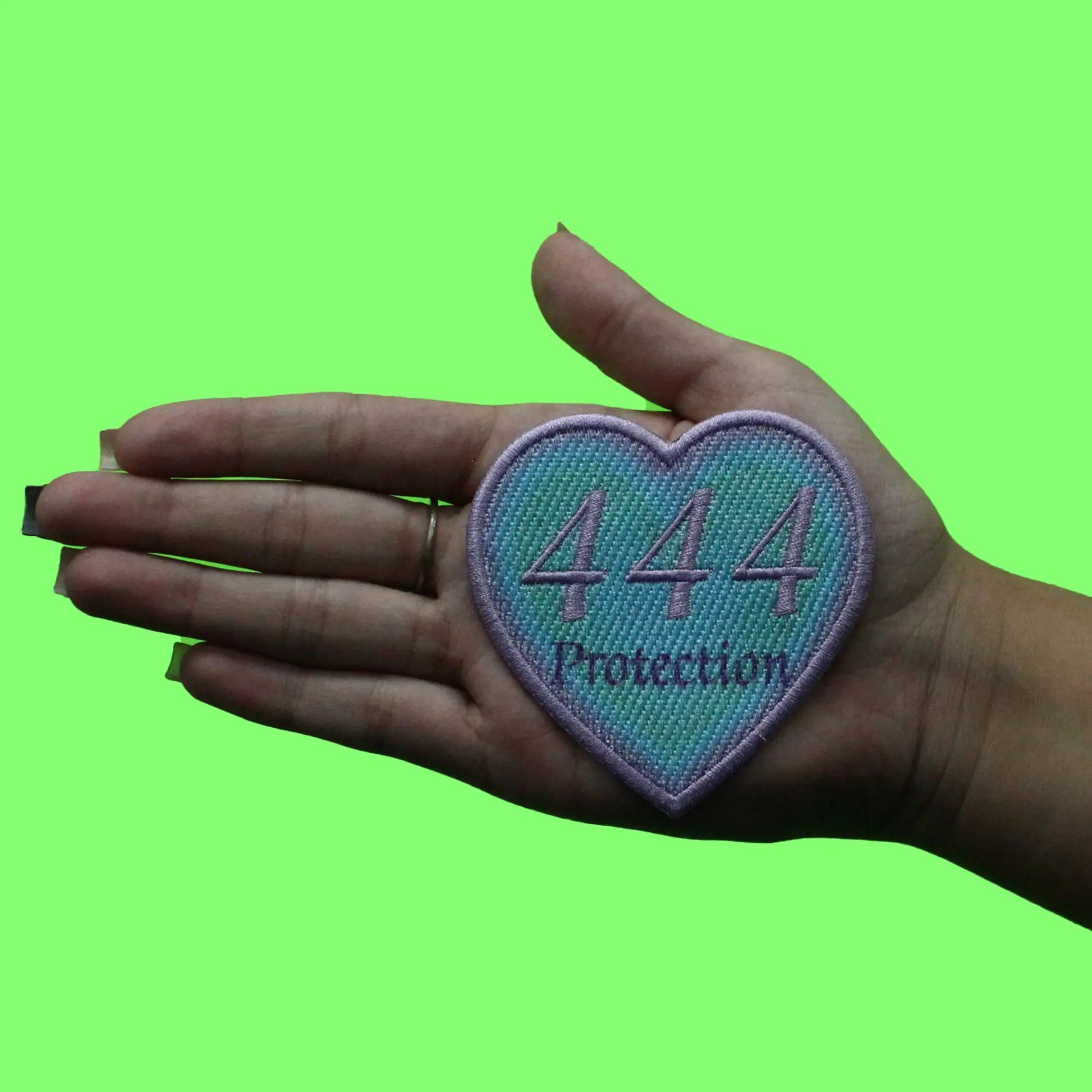 444 Angel Numbers Patch Protection Mythology Psychic Embroidered Iron On