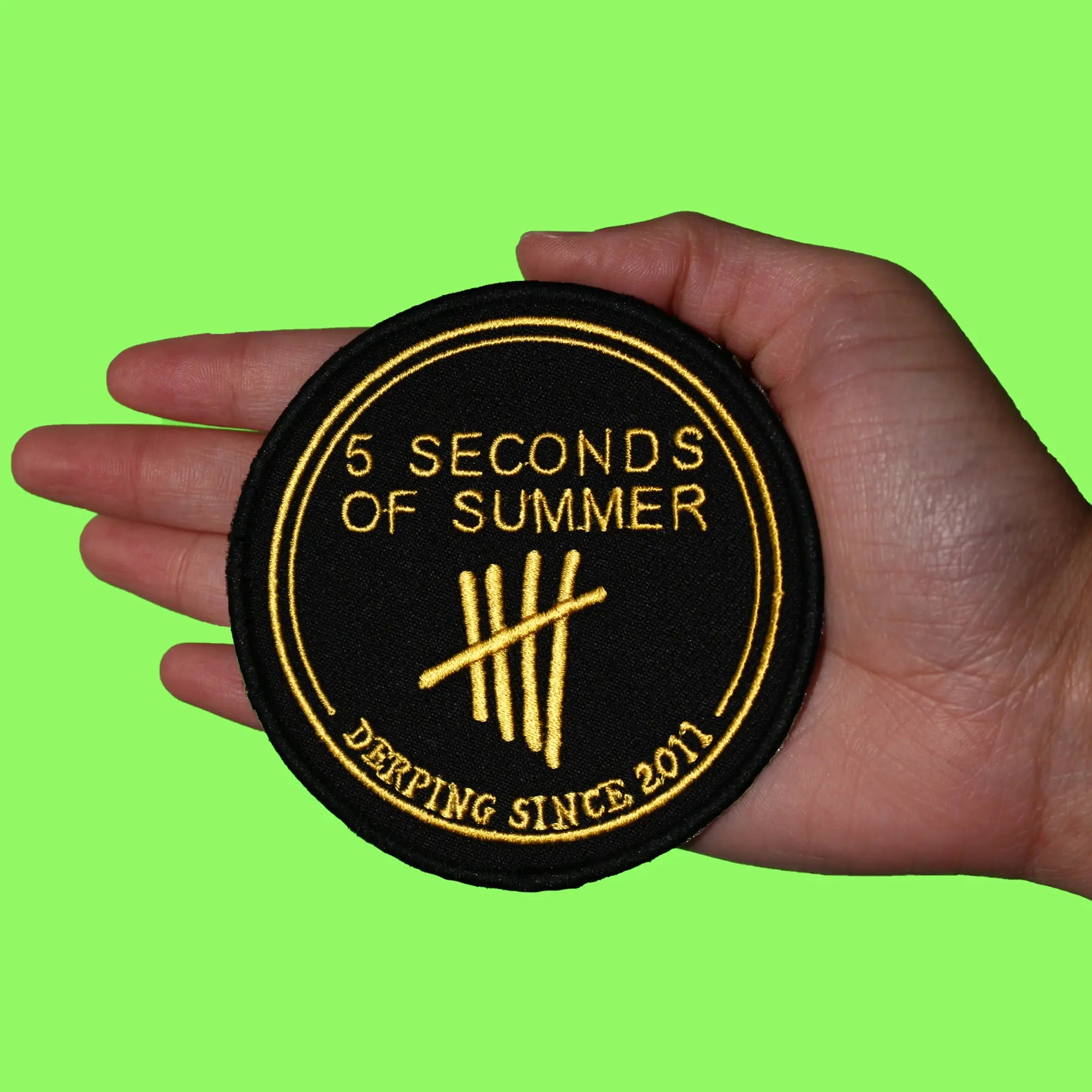 5 Seconds Of Summer Patch Derping Stamp Pop Rock Embroidered Iron On