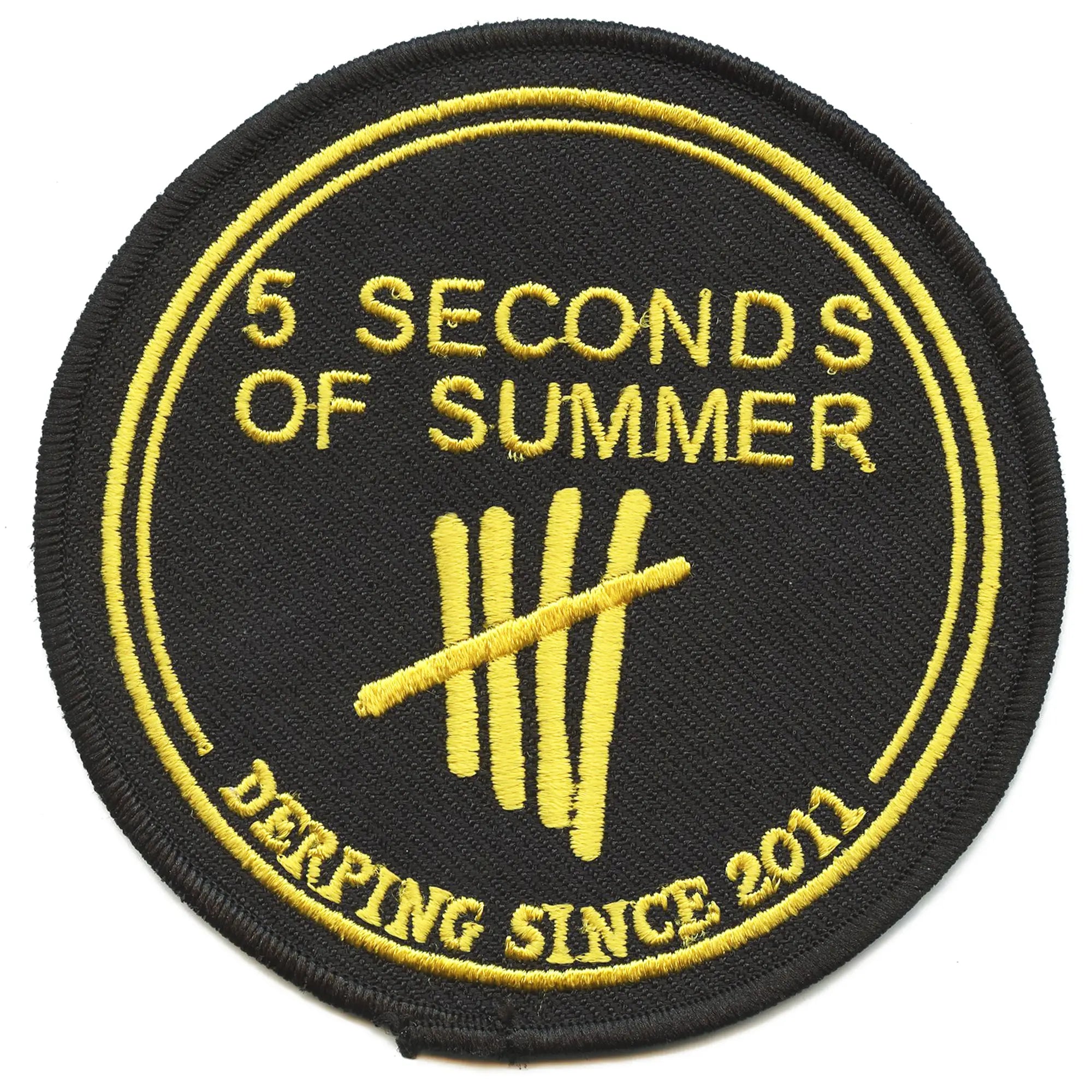 5 Seconds Of Summer Patch Derping Stamp Pop Rock Embroidered Iron On