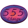 555 Angel Numbers Patch Change Mythology Psychic Embroidered Iron On