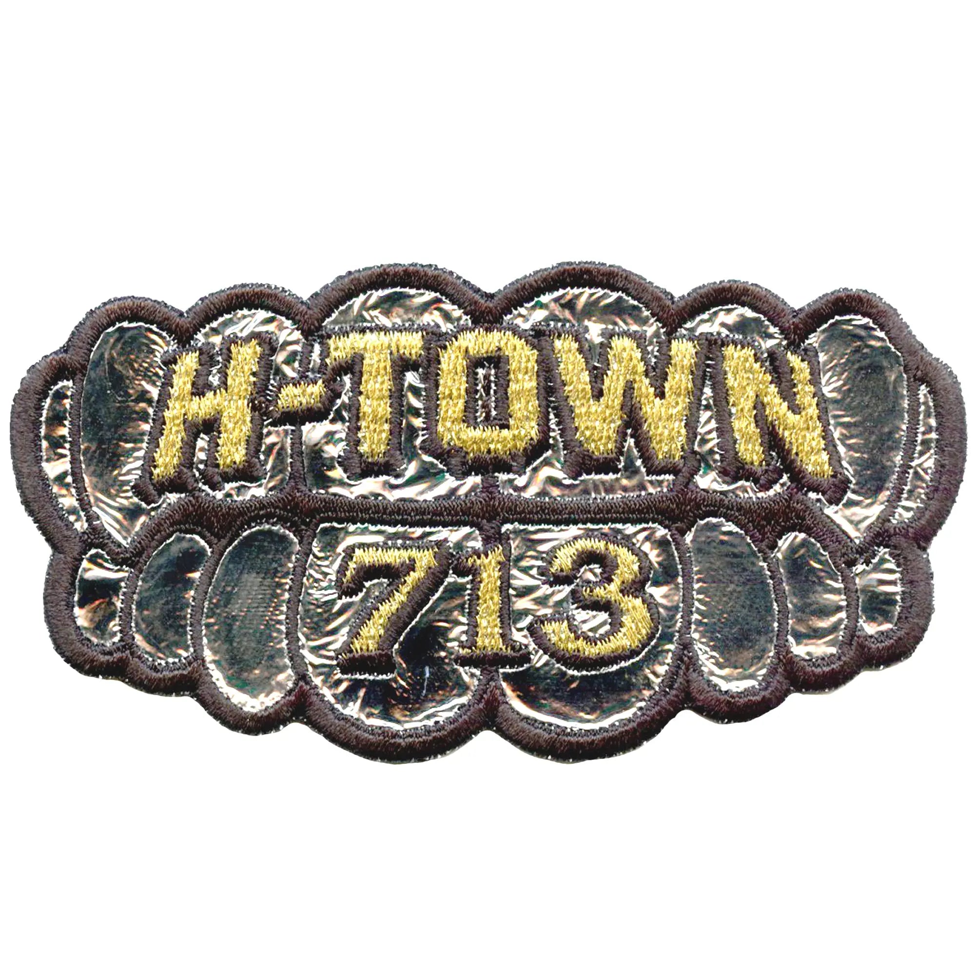 713 Grillz Houston Patch Texas Iconic Area Code Embroidered Appliqué Iron On
