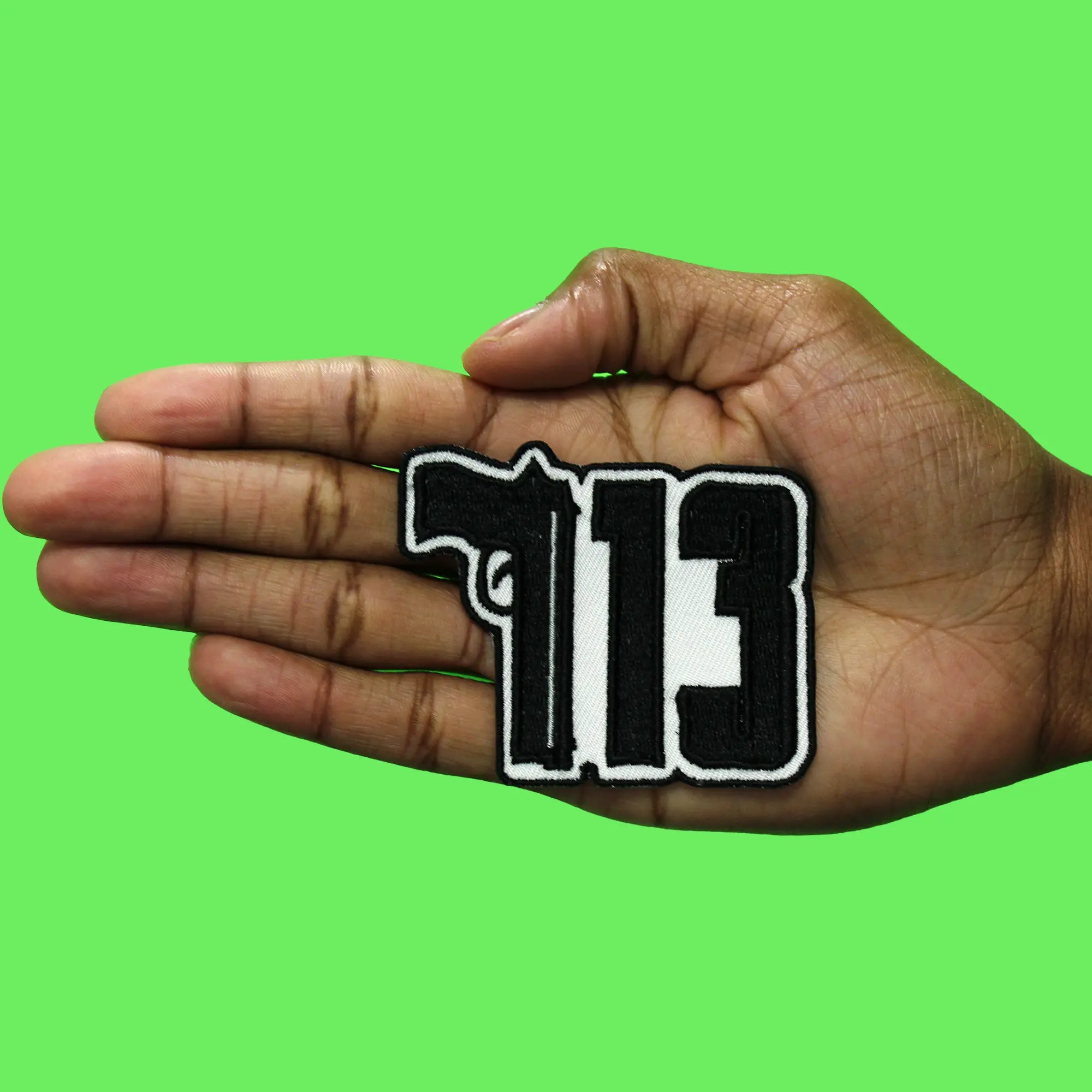 713 Houston Gun Patch City Pride Hand Embroidered Iron on