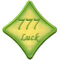 777 Angel Numbers Patch Luck Mythology Psychic Embroidered Iron On