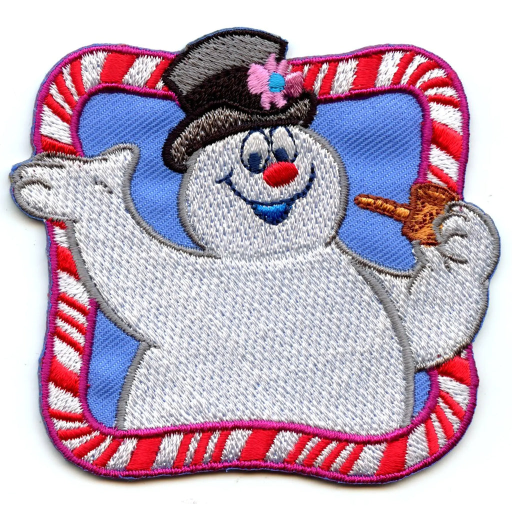 Frosty The Snowman Patch Big Smile Movie Embroidered Iron On