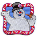 Frosty The Snowman Patch Big Smile Movie Embroidered Iron On