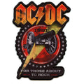 ACDC 1981 For Those About To Rock Patch Classic Rock Band Sublimated Iron On