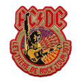 ACDC Let There Be Rock 1977 Tour Patch Classic Rock Band Embroidered Iron On