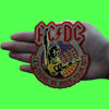 ACDC Let There Be Rock 1977 Tour Patch Classic Rock Band Embroidered Iron On