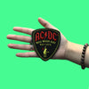 ACDC Rock Never Dies Patch Guitar Pick Rock Embroidered Iron on