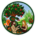 Adam and Eve Patch Christian Biblical Story Embroidered Iron on