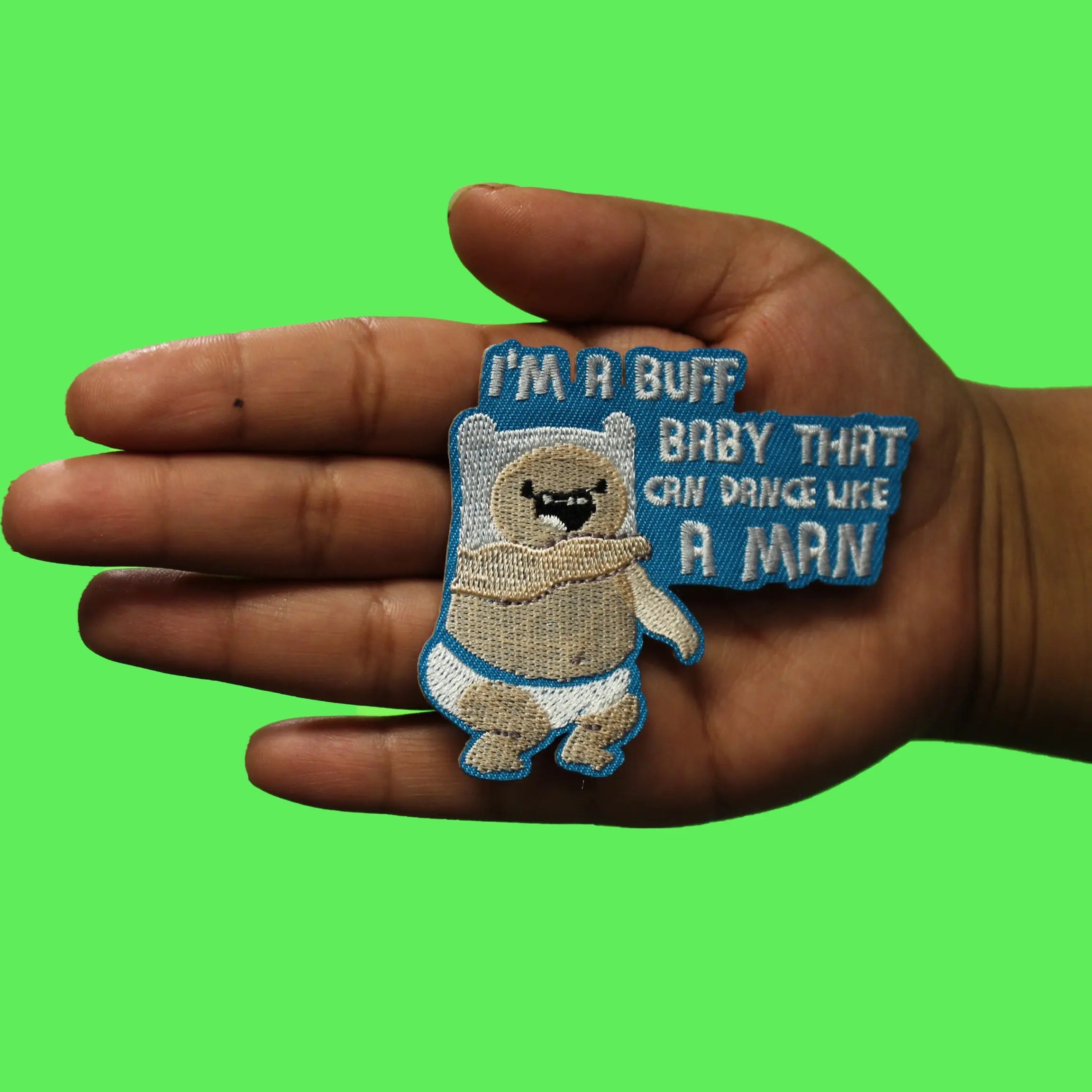Adventure Time Baby Finn Patch Cartoon Network Animation Embroidered Iron On