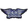 Aerosmith Blue Wings Patch Classic Rock Band Embroidered Iron On