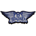 Aerosmith Blue Wings Patch Classic Rock Band Embroidered Iron On