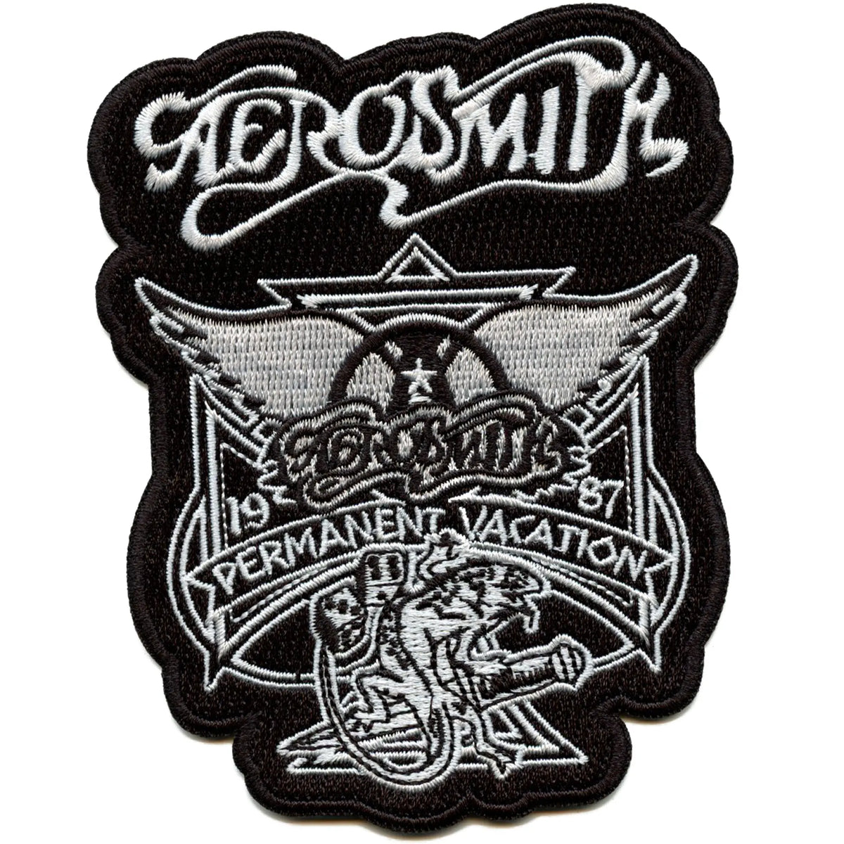 Aerosmith Permanent Vacation Patch Rock Band 1987 Album Embroidered Ir ...