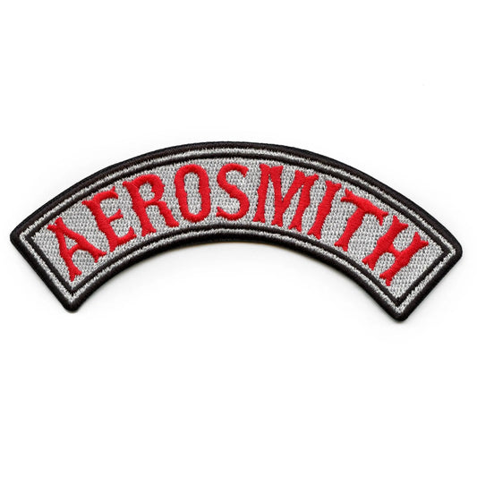 Aerosmith Biker Logo Patch Rock Band Embroidered Iron On