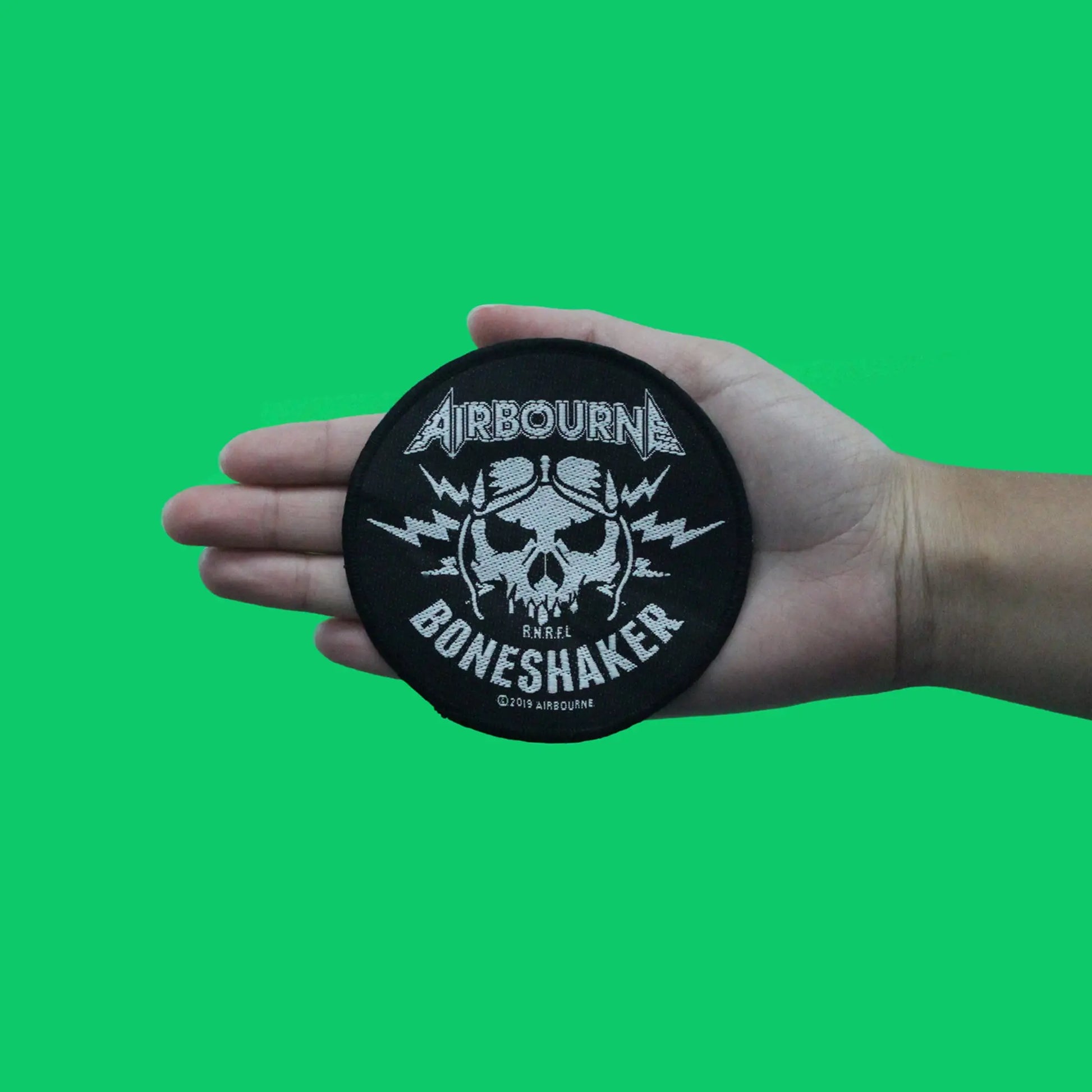 Airbourne Boneshaker Album Cover Patch Heavy Metal Band Woven Sew On