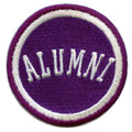 Alumni College Student Patch Fort Worth Texas Purple Graduate Embroidered Iron On