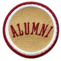 Alumni College Student Patch San Marcos Texas Tan Graduate Embroidered Iron On