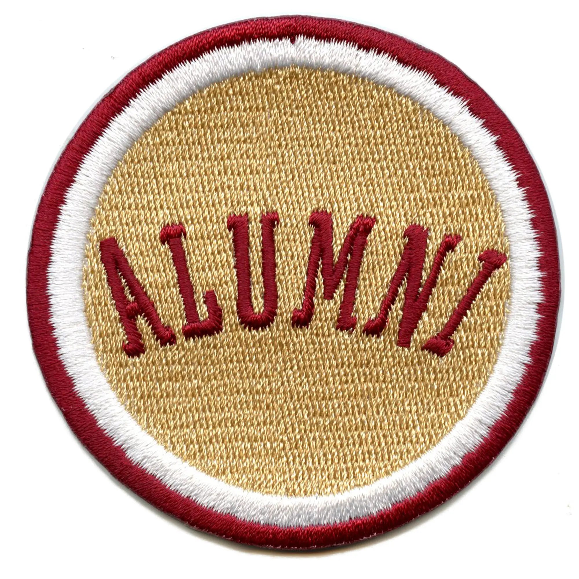 Alumni College Student Patch San Marcos Texas Tan Graduate Embroidered Iron On