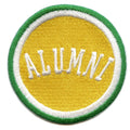 Alumni College Student Patch Waco Texas Yellow/Green Graduate Embroidered Iron On