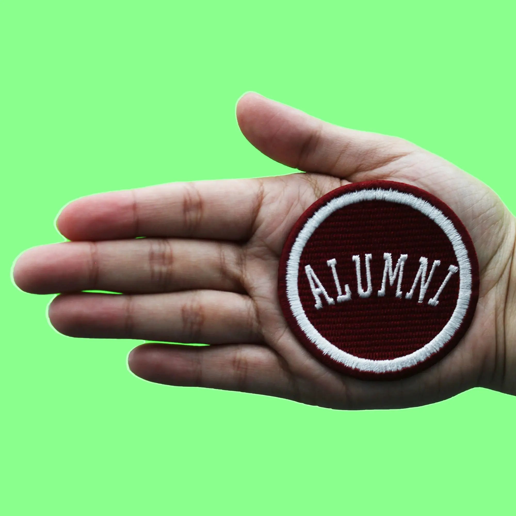 Alumni Student College Station Patch Texas Maroon Graduate Embroidered Iron On