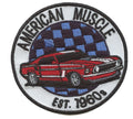 American Muscle Track Patch Est. 1960s Stang Embroidered Iron On