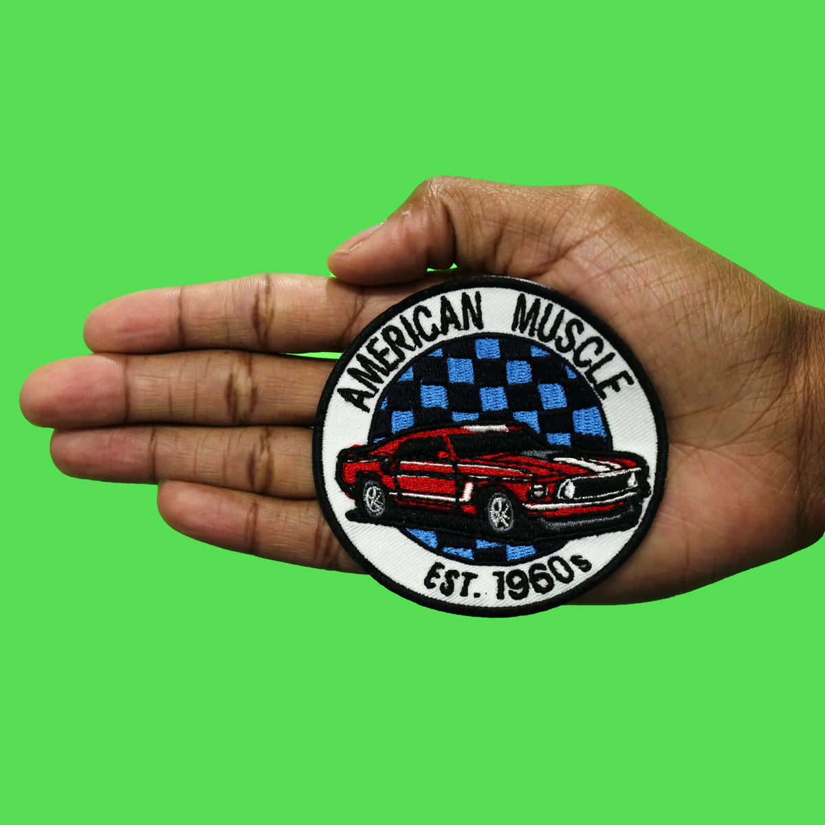 Custom Muscle Patch American Muscle Track Patch Est. 1960s Stang Embroidered Iron On ...
