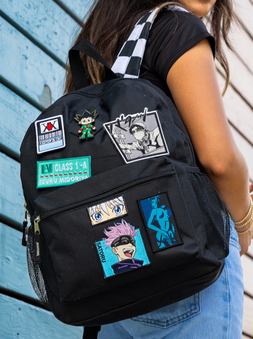 Anime Patches on A Backpack