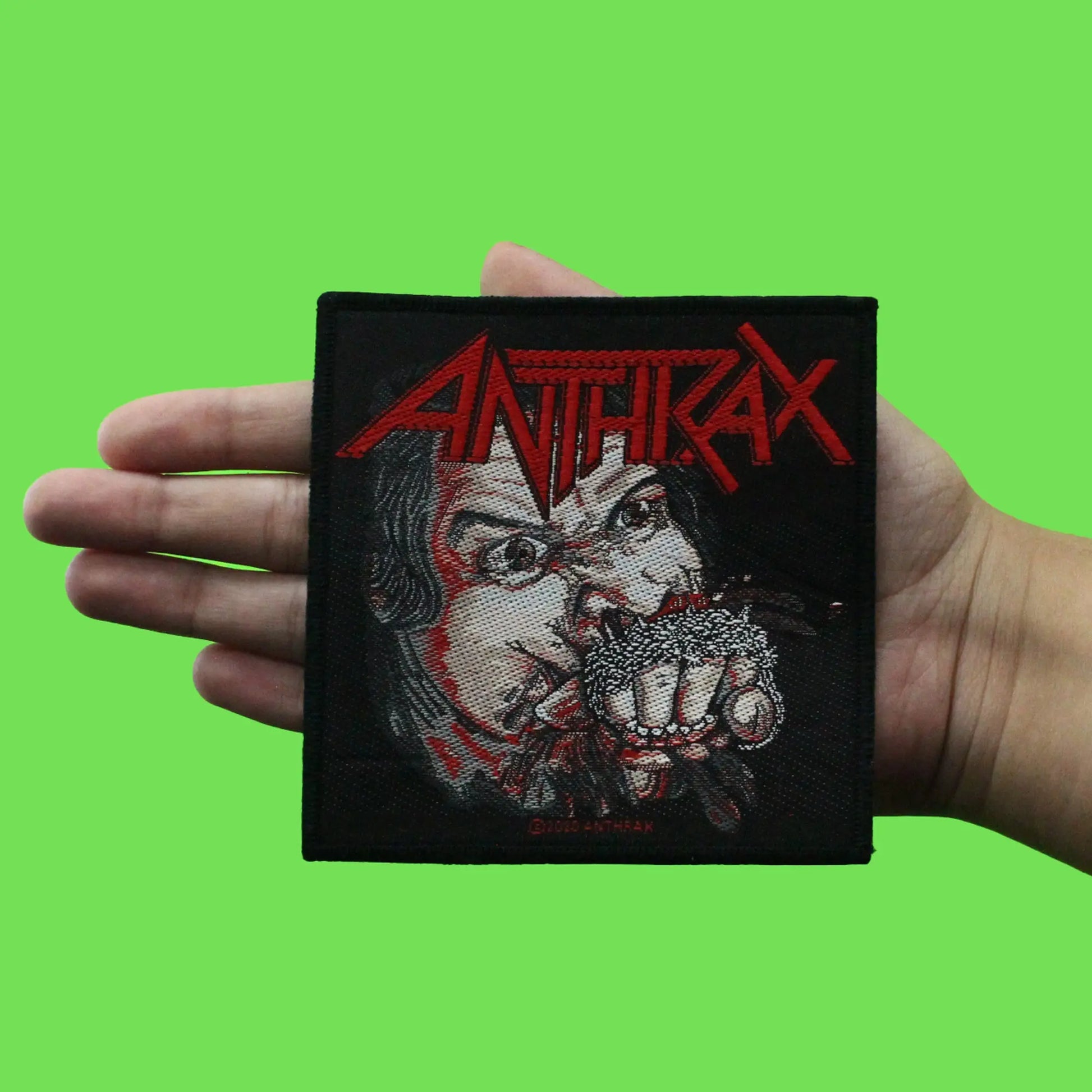 Anthrax Rock Band Patch Fistful of Metal Woven Iron On