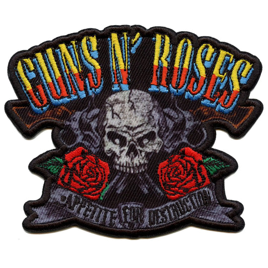 Appetite For Destruction Patch Guns N' Roses Rock Band Sublimated Embroidery Iron On
