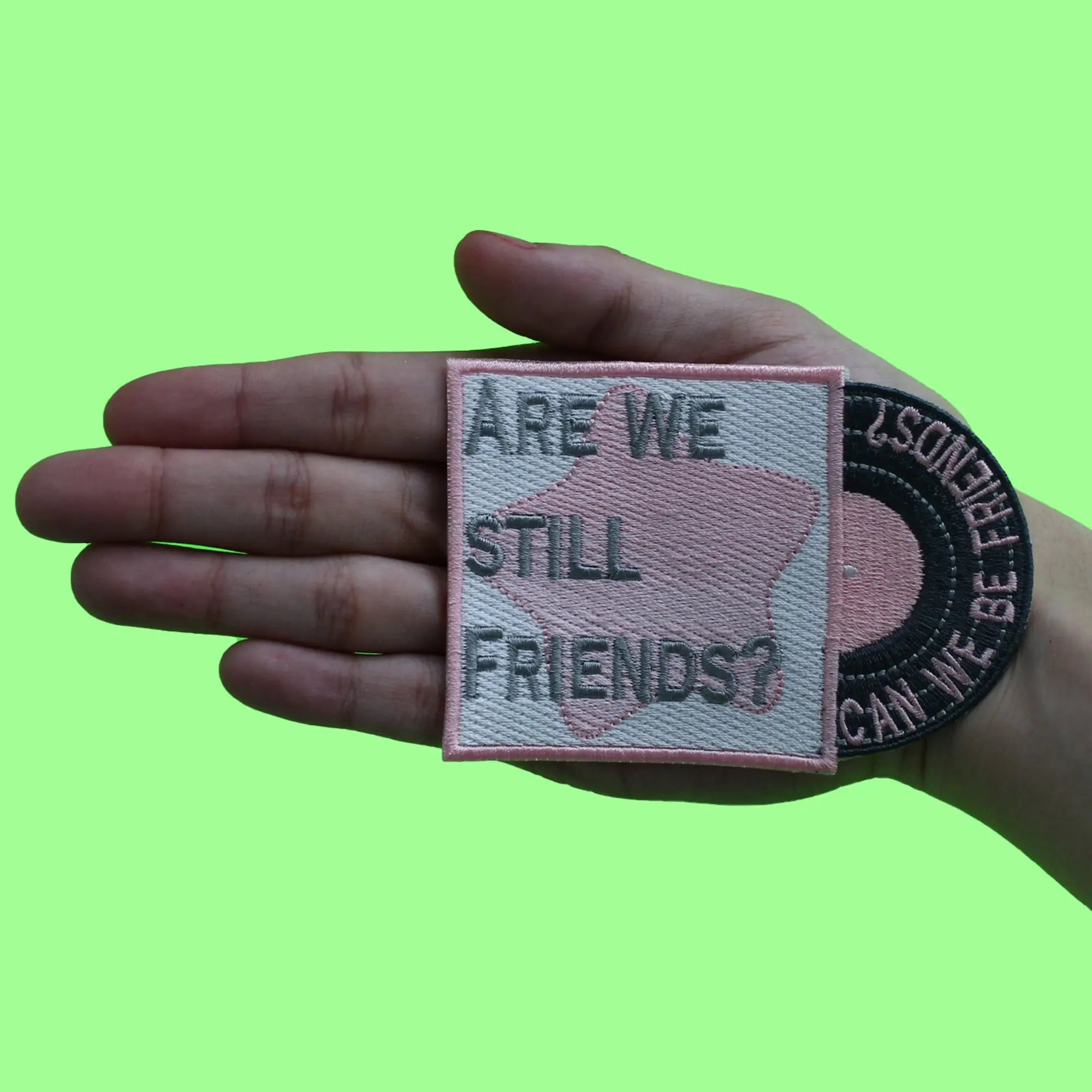 Are We Still Friends? Patch Can We Be Friends? Embroidered Iron On