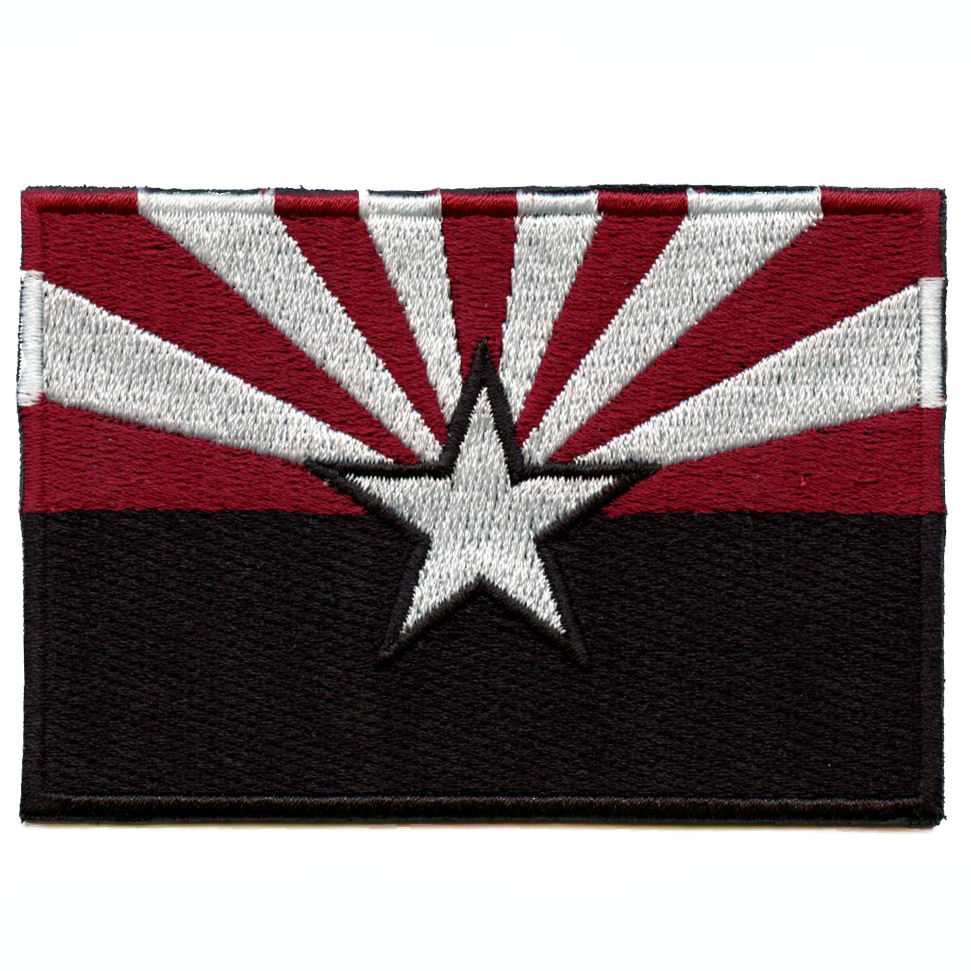 Arizona State Flag Alternate Colors Embroidered Iron On Patch